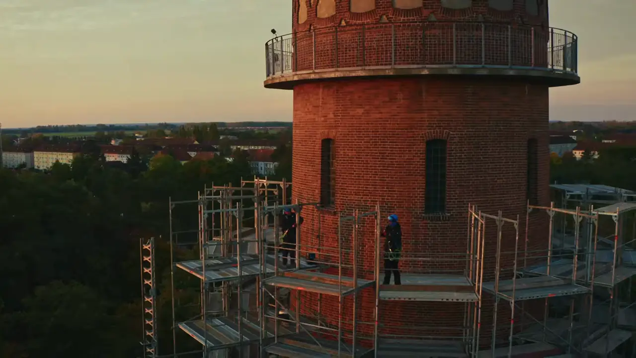 Vorschaubild: Wasserturm mit Gerüst, Schwan Gerüstbau